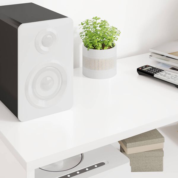 vidaXL TV szekr&eacute;ny Feh&eacute;r 100 x 35 x 40 cm Faanyag