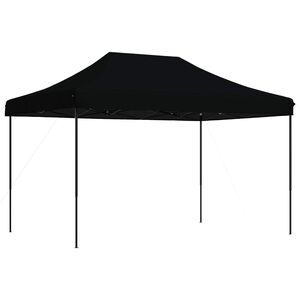vidaXL Partys&aacute;tor 279 x 410 x 315 cm Fekete Oxford Sz&ouml;vet