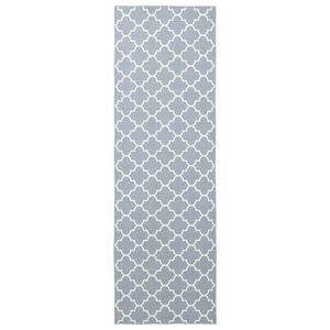 vidaXL Szőnyeg fut&oacute; ORIZ 1150 gsm Sz&uuml;rke &eacute;s Feh&eacute;r
