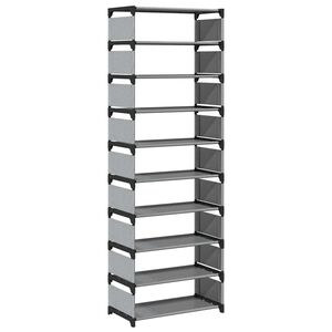 vidaXL sz&uuml;rke nem szőtt sz&ouml;vetből cipő&aacute;llv&aacute;ny 10 szintes 54x28x158 cm