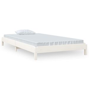 vidaXL feh&eacute;r t&ouml;m&ouml;r fenyőfa egym&aacute;sra rakhat&oacute; &aacute;gy 100 x 200 cm