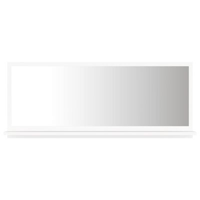 vidaXL fehér forgácslap fürdőszobai tükör 90 x 10,5 x 37 cm