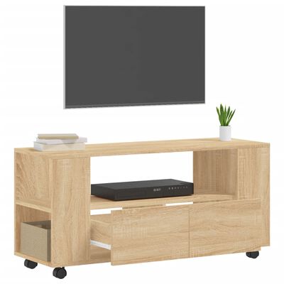 vidaXL sonoma tölgy színű szerelt fa TV-szekrény 102 x 34,5 x 43 cm