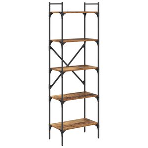 vidaXL K&ouml;nyvszekr&eacute;ny 5 szintes 56 x 32 x 174 cm Szerelt Fa &Ouml;reg fa