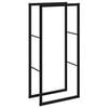 vidaXL tűzifa &aacute;llv&aacute;ny Fekete 55x30x116 cm Ac&eacute;l