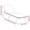 vidaXL világosszürke polyrattan napozóágy párnával