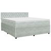 vidaXL Boxspring &aacute;gy matraccal Vil&aacute;gossz&uuml;rke 160 x 200 cm B&aacute;rsony