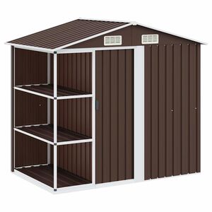 vidaXL barna vas kerti f&eacute;szer &aacute;llv&aacute;nnyal 205 x 130 x 183 cm