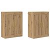 vidaXL Fali szekr&eacute;ny 2 db Artisan t&ouml;lgy 69,5 x 34 x 90 cm Szerelt Fa