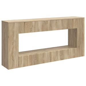 vidaXL Konzolasztal Cs&iacute;kos Sonoma t&ouml;lgy 155 x 29 x 74 cm M&eacute;rn&ouml;ki fa
