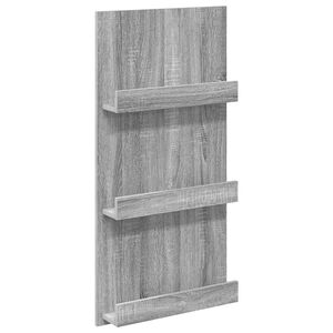 vidaXL Magazin &aacute;llv&aacute;ny Sz&uuml;rke Sonoma 51 x 11 x 102 cm Szerelt Fa