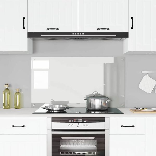 vidaXL Konyhai splashback Átlátszó 120 x 60 x 0,6 cm edzett üveg