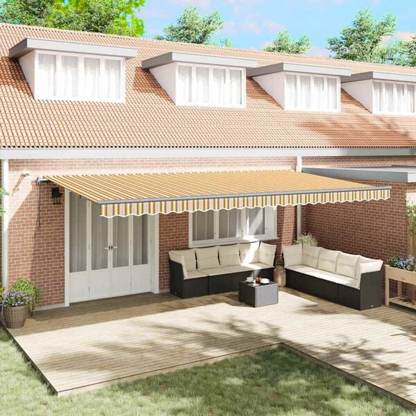 vidaXL Napernyő Anyag tartalmaz Soksz&iacute;nű 600 &times; 300 cm Poli&eacute;szter