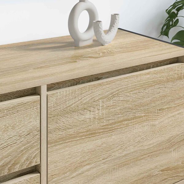 vidaXL TV szekr&eacute;ny fi&oacute;kkal Sonoma 100 x 36 x 49.5 cm Faanyag