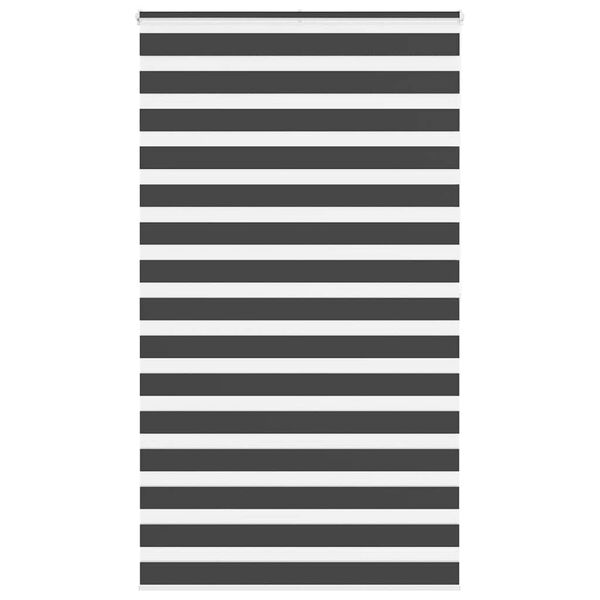 vidaXL zebraf&uuml;gg&ouml;nnyel fekete sz&ouml;vetsz&eacute;less&eacute;g 115,9 cm poli&eacute;szter