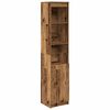 vidaXL antik fa sz&iacute;nű szerelt fa magasszekr&eacute;ny 37,5x35x180 cm