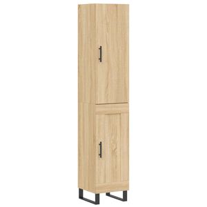 vidaXL sonoma t&ouml;lgy szerelt fa magasszekr&eacute;ny 34,5x34x180 cm