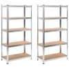 vidaXL 2 db MDF t&aacute;rol&oacute;polc 90 x 40 x 180 cm