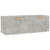 vidaXL betonsz&uuml;rke szerelt fa faliszekr&eacute;ny 100 x 36,5 x 35 cm