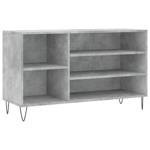 vidaXL betonsz&uuml;rke szerelt fa cipőszekr&eacute;ny 102x36x60 cm