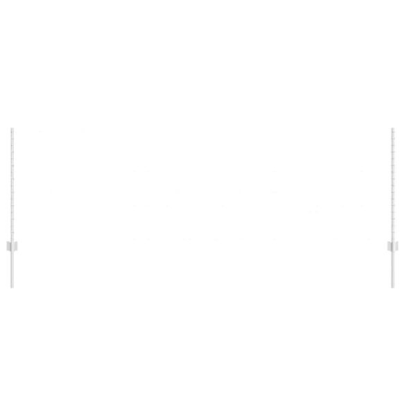 vidaXL Ker&iacute;t&eacute;soszlop 22 pcs Ez&uuml;st 140 cm Ac&eacute;l