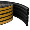 vidaXL &Ouml;ntapad&oacute; ablak t&ouml;m&iacute;t&eacute;s Fekete 9 x 6 mm 100 m EPDM hab