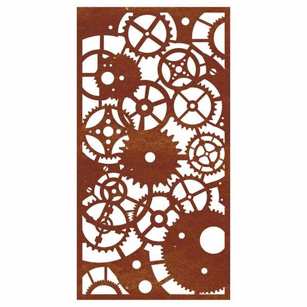 vidaXL fogasker&eacute;k mint&aacute;s corten ac&eacute;l kerti fald&iacute;sz 105 x 55 cm