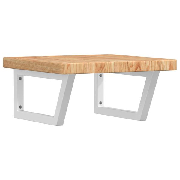 vidaXL ac&eacute;l &eacute;s t&ouml;m&ouml;r t&ouml;lgyfa falra szerelhető mosd&oacute;polc