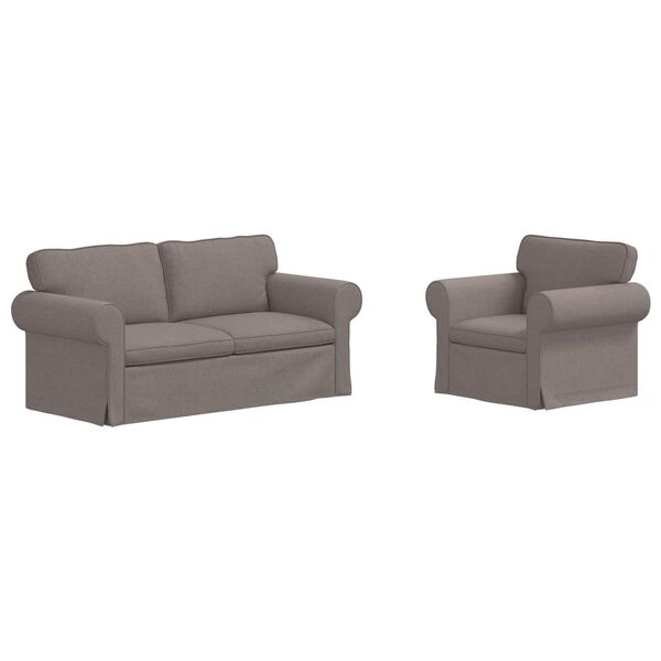 vidaXL Kanap&eacute; 2 pcs T&oacute;psz&iacute;nű 175 x 82 x 80 cm sz&ouml;vet