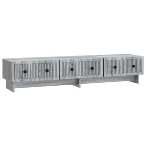 vidaXL TV szekr&eacute;ny 147 x 34,5 x 30 cm Sz&uuml;rke Sonoma Szerelt Fa