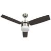 vidaXL s&ouml;t&eacute;tbarna mennyezeti ventil&aacute;tor l&aacute;mp&aacute;val/t&aacute;vir&aacute;ny&iacute;t&oacute;val 108 cm