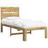vidaXL Egyszem&eacute;lyes &Aacute;gykeret Fejt&aacute;ml&aacute;val ROSTOCK Feh&eacute;r 90 x 190 cm