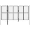 vidaXL antracit sz&iacute;nű ac&eacute;l kerti kapu 400 x 175 cm