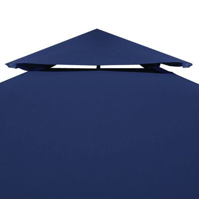 vidaXL kék kétszintes pavilon tetőponyva 310 g/m² 4 x 3 m