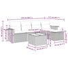 vidaXL 5 részes szürke polyrattan kerti ülőgarnitúra párnákkal