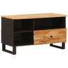 vidaXL TV szekr&eacute;ny Barna 80 x 33 x 46 cm T&ouml;m&ouml;r Mang&oacute;f&aacute;t