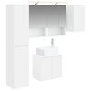 vidaXL F&uuml;rdőszobai Szekr&eacute;ny Szett 5 pcs Feh&eacute;r 50 x 14,5 x 70 cm