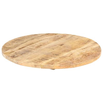 vidaXL kerek tömör mangófa asztallap 25-27 mm 80 cm