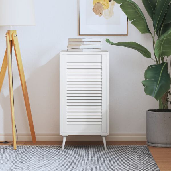 vidaXL fehér tömör fenyőfa lamellás szekrényajtó 69 x 39,4 cm