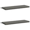 vidaXL Pad p&aacute;rn&aacute;k SOEST 2 db 100% poli&eacute;szter Sz&uuml;rke 110 x 40 x 5 cm