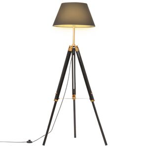 vidaXL fekete-aranysz&iacute;nű h&aacute;roml&aacute;b&uacute; t&ouml;m&ouml;r t&iacute;kfa &aacute;ll&oacute;l&aacute;mpa 141 cm