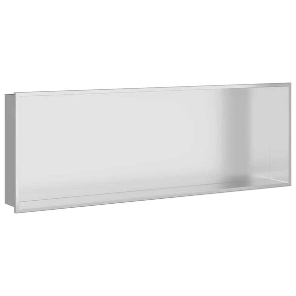 vidaXL Zuhany Niche Ez&uuml;st 90 x 30 x 9,5 cm Rozsdamentes ac&eacute;l