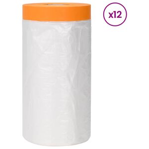 vidaXL Ragaszt&oacute;szalaggal ell&aacute;tott porf&oacute;lia 12 db &Aacute;tl&aacute;tsz&oacute; HDPE