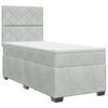 vidaXL Boxspring &aacute;gy matraccal Vil&aacute;gossz&uuml;rke Egyszem&eacute;lyes B&aacute;rsony