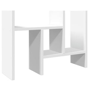 vidaXL &Iacute;r&oacute;asztali rendező Feh&eacute;r 34,5 x 15,5 x 35,5 cm Szerelt Fa