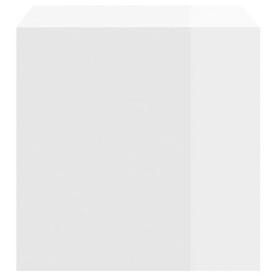 vidaXL magasfényű fehér forgácslap faliszekrény 37 x 37 x 37 cm