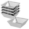 vidaXL Kerti cser&eacute;p 5 db Ez&uuml;st 50 x 50 x 15 cm Rozsdamentes ac&eacute;l