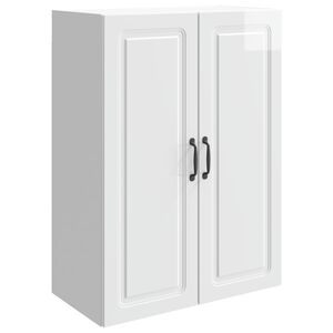 vidaXL Fali szekr&eacute;ny Magasf&eacute;nyű Feh&eacute;r 66 x 34,5 x 90 cm Szerelt Fa