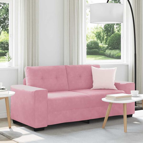 vidaXL r&oacute;zsasz&iacute;n b&aacute;rsony loveseat kanap&eacute; 140 cm