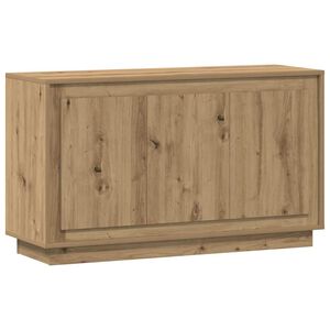 vidaXL 102 x 35 x 55 cm-es műf&aacute;b&oacute;l k&eacute;sz&uuml;lt k&eacute;zműves t&ouml;lgyfa t&aacute;lal&oacute;szekr&eacute;ny